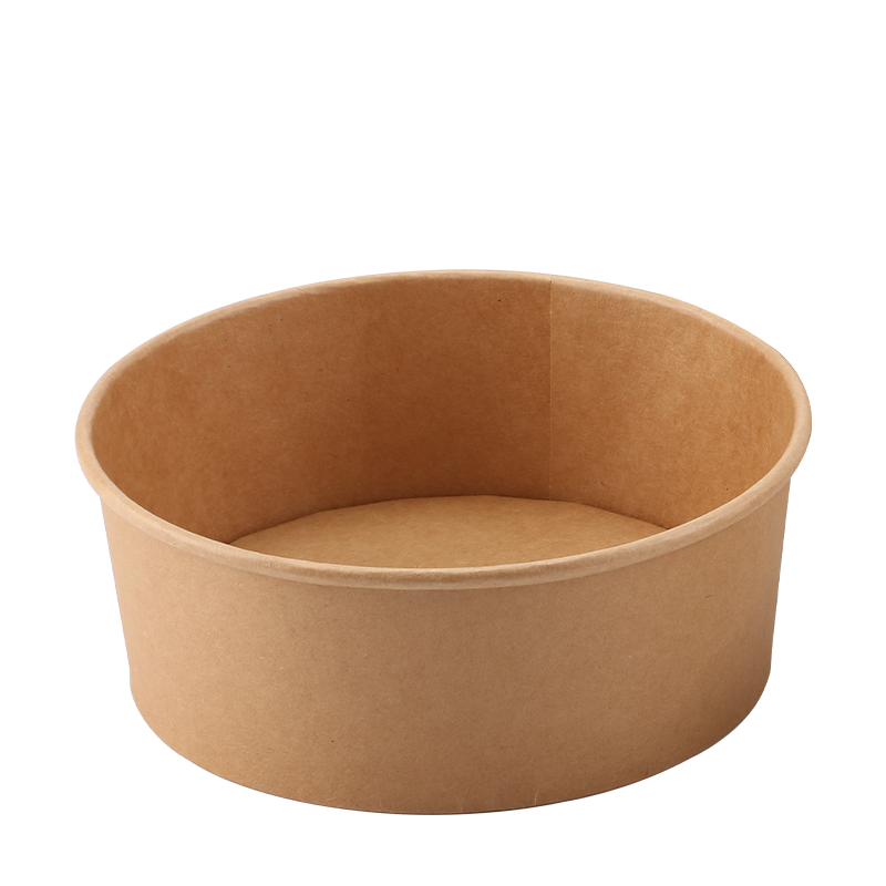 750 ml Salatschüssel aus natürlichem Kraftpapier