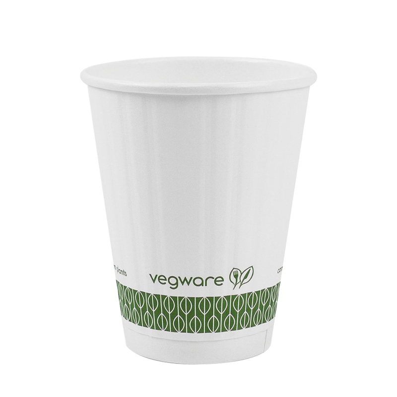 16oz recycelbarer, geprägter Heißpapierbecher
