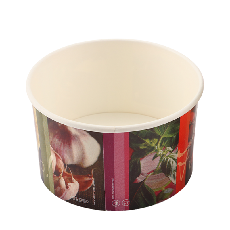 12oz biologisch abbaubarer Eiscreme-Pappbecher