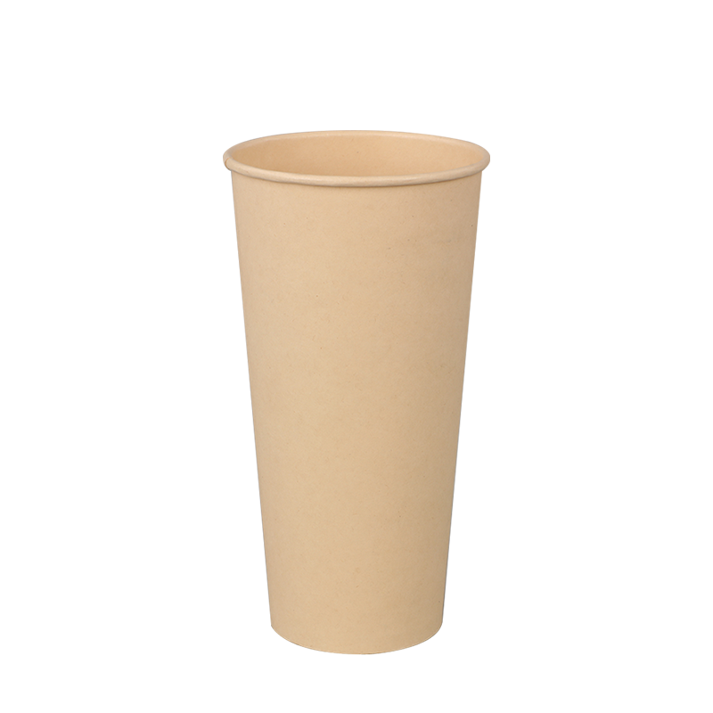 12oz PE-Papier Bambus einwandige Heißpapierbecher
