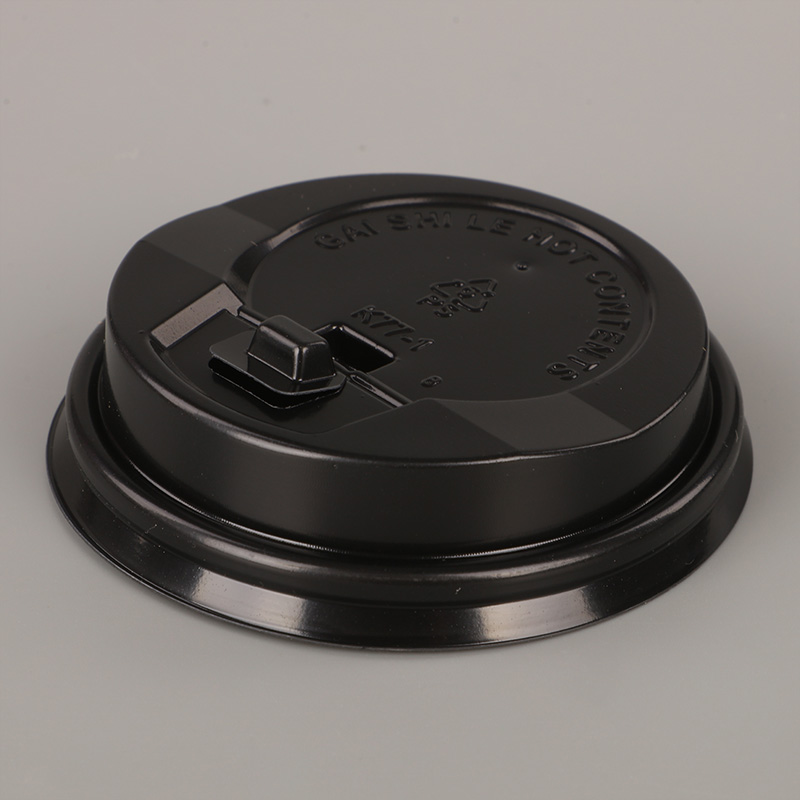6,5 Unzen schwarzer PS-Deckel für heißen Kaffee