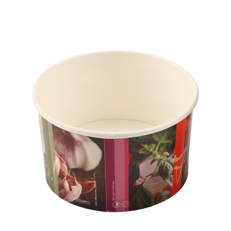 8oz wasserbasierter Eiscreme-Pappbecher