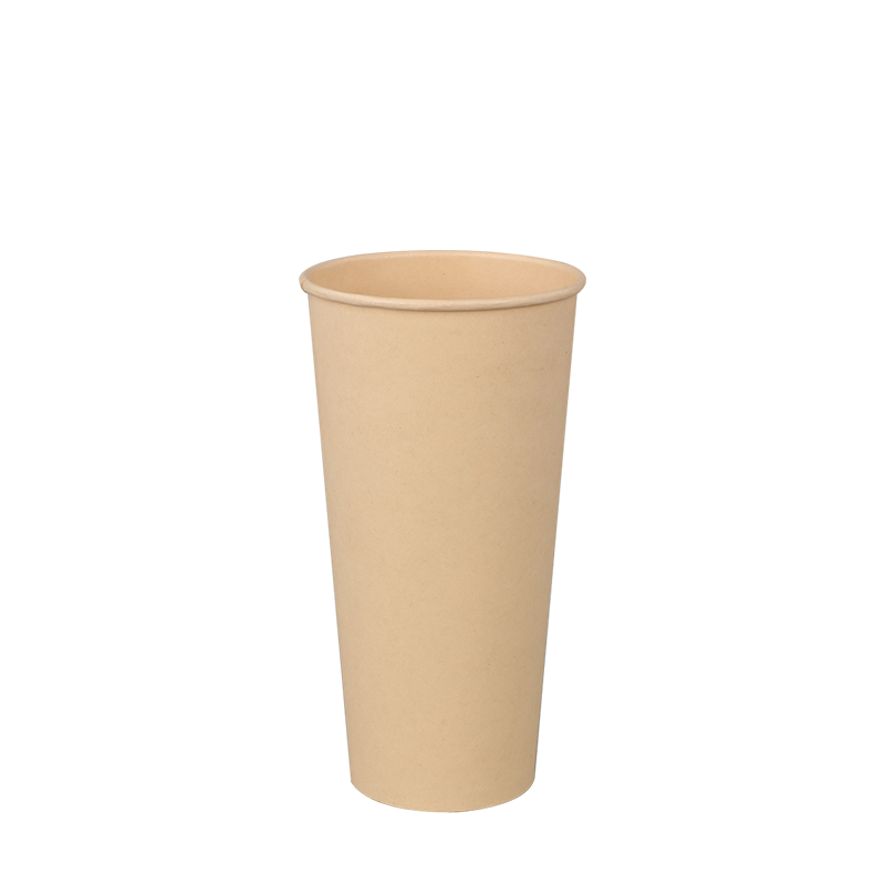8oz wasserfeste einwandige Bambus-Heißpapierbecher