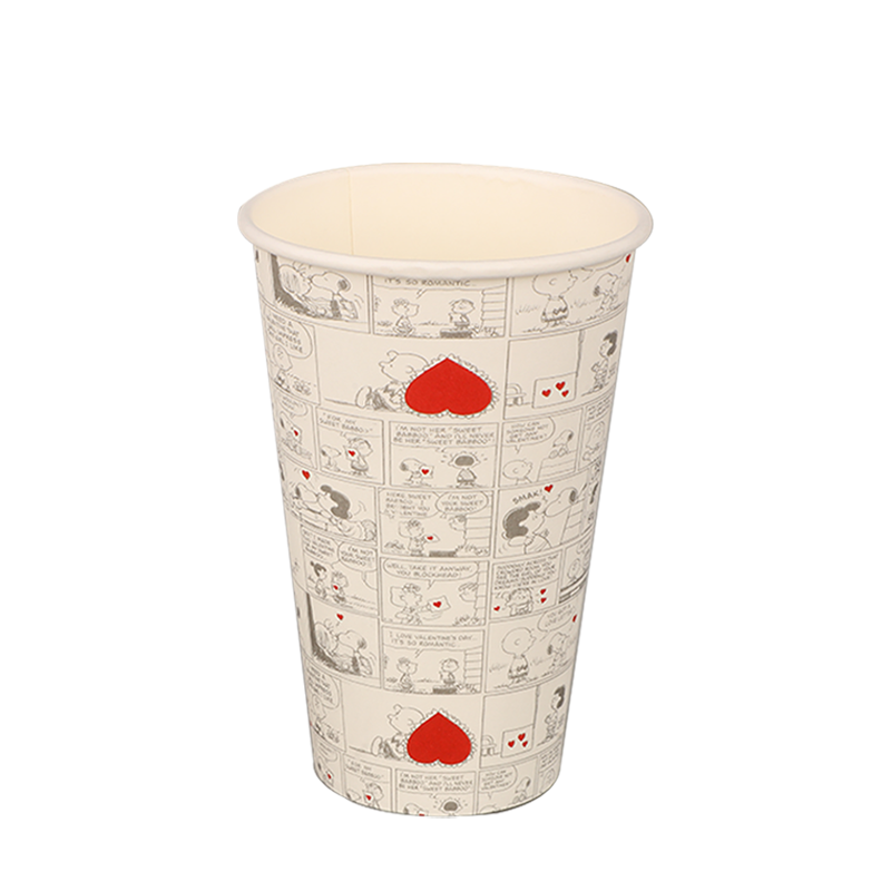 12oz kompostierbare einwandige Pappbecher